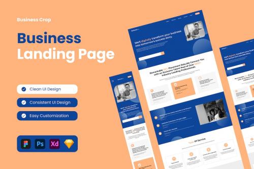 Business Corp - Business Landing Page