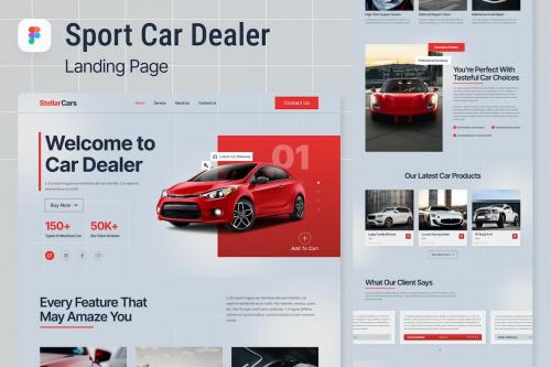 Sport Car Dealer Landing Page Figma