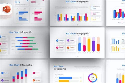Bar Chart PowerPoint Infographic Template
