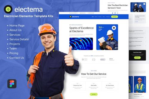Electema - Full Website Pages Figma Template
