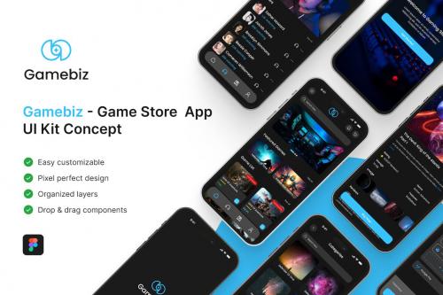 Gamebiz- Game Store App UI Kit