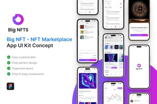 Big NFT- NFT Marketplace Store App UI Kit