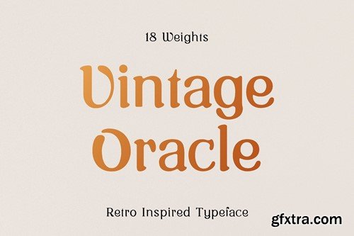 Vintage Oracle Typeface RTWN28B