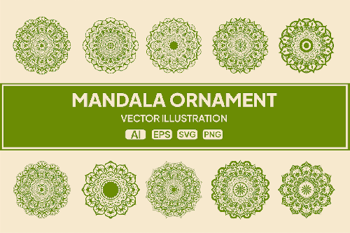 Mandala Ornament Vector