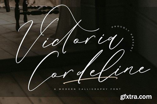 Victoria Cordeline Modern Calligraphy Font XLG7V2W