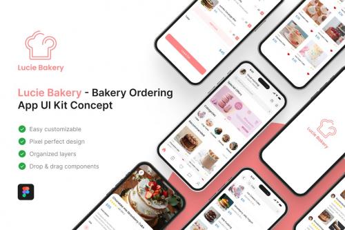 Lucie Bakery - Bakery Ordering App UI Kit