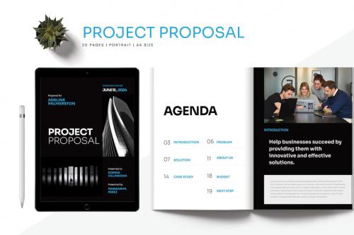 Modern Minimalist Project Proposal Template