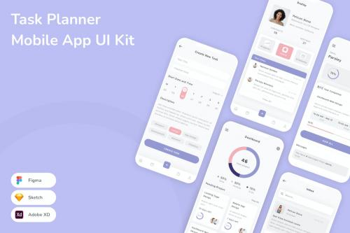 Task Planner Mobile App UI Kit