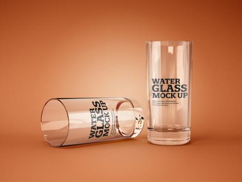 Adobe Stock - Realistic Water Glass Mockup - 355003757