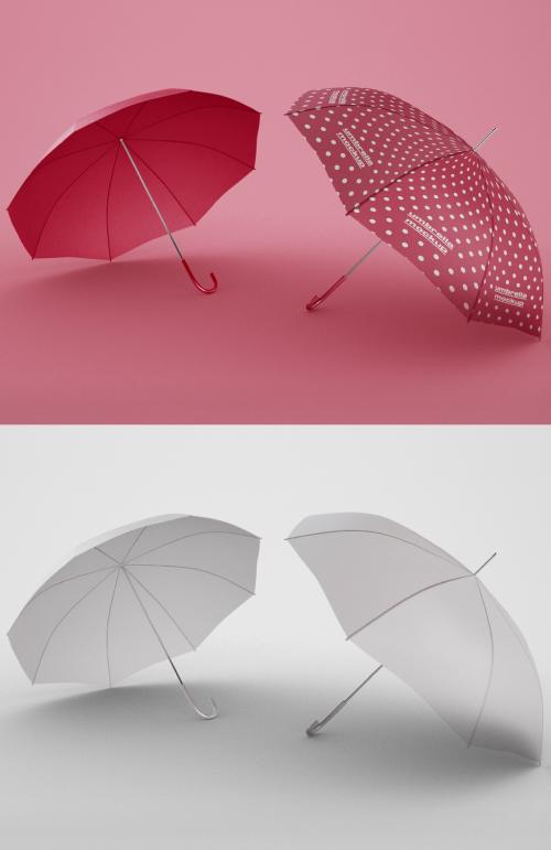 Adobe Stock - 2 Umbrellas Mockup - 355225107