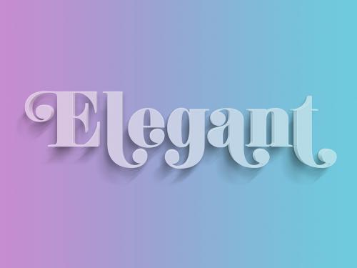 Adobe Stock - Elegant Text Effect with Pastel Gradeint Background - 355540937