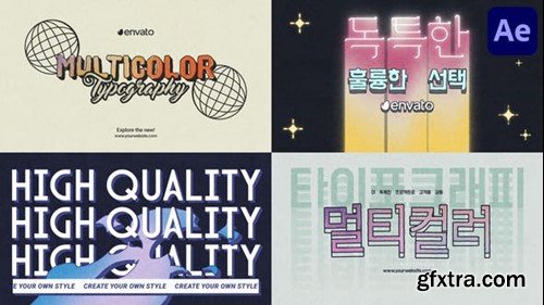 Videohive Multicolor Typography for After Effects 50237406