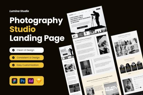 Lumina Studio - Photography Studio Landing Page