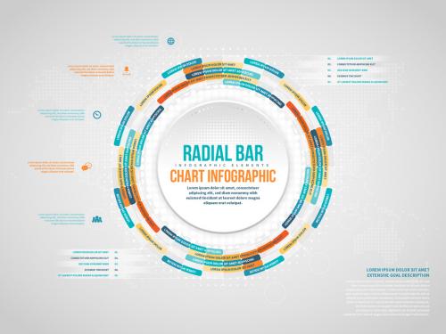 Adobe Stock - Radial Bar Chart Infographic - 356745840