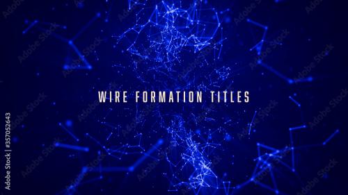 Adobe Stock - Wire Formation Data Titles - 357052643