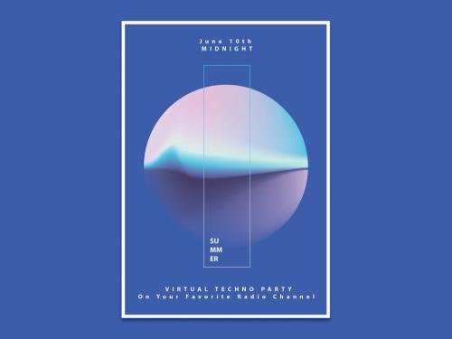 Adobe Stock - Abstract Modern Poster Layout with Gradient Circle - 357257672