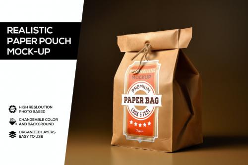 Paper Pouch Mockup