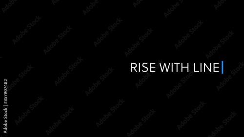 Adobe Stock - Rise with Line Right Title - 357907482