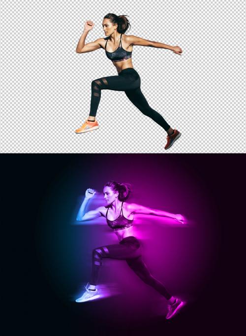Adobe Stock - Motion and Dual Lighting Photo Effect Template - 359536700