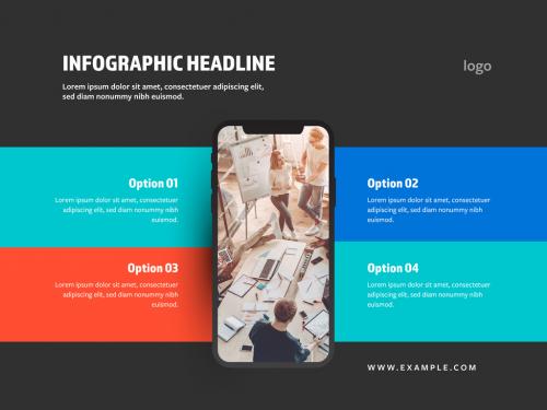 Adobe Stock - Infographic Layout with Smartphone Mockup - 359756558