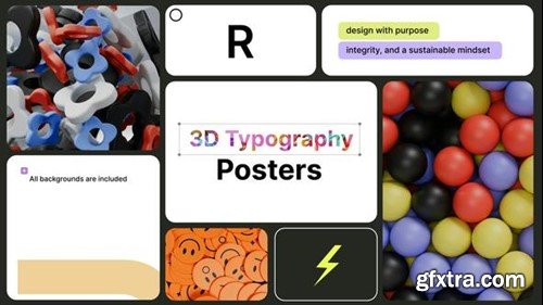 Videohive Typography Posters 3D 50293997