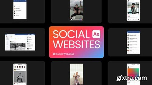 Videohive Social Media Website for After Effects 50327781