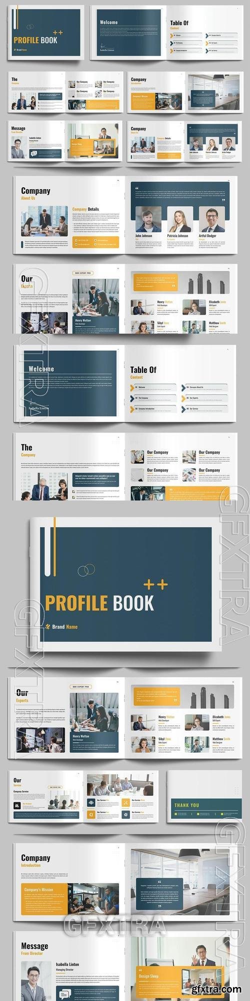 Business Profile Book Design Template 2JKD7W7