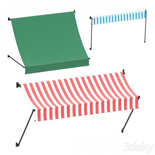 Rolled awning