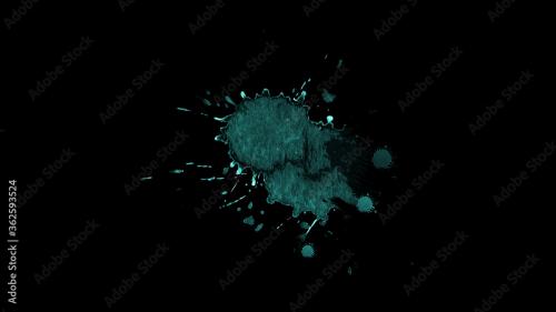 Adobe Stock - Paint Splatters Animated Overlay - 362593524
