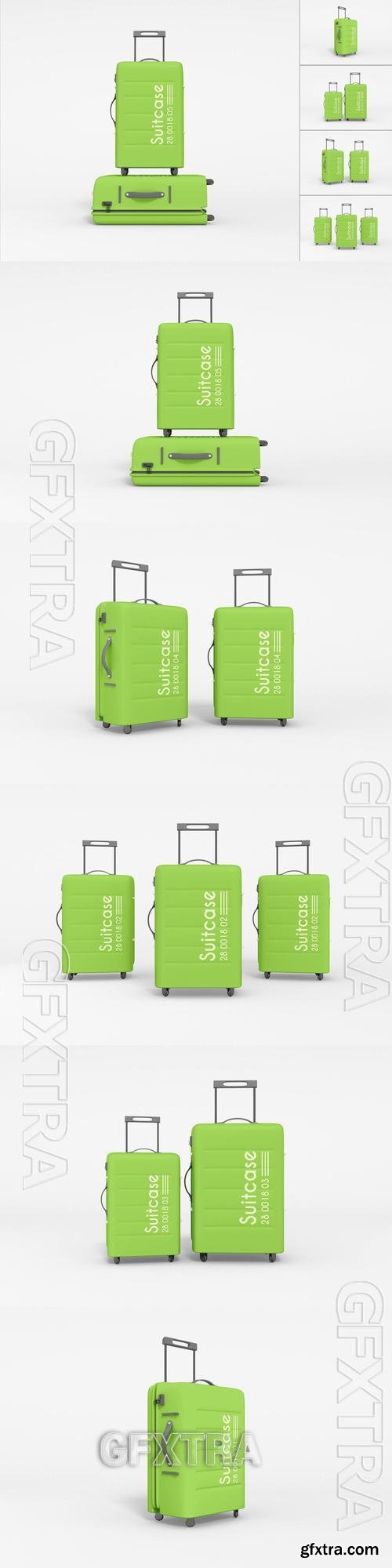Travel Suitcase Psd Mockup Set KYDGMER