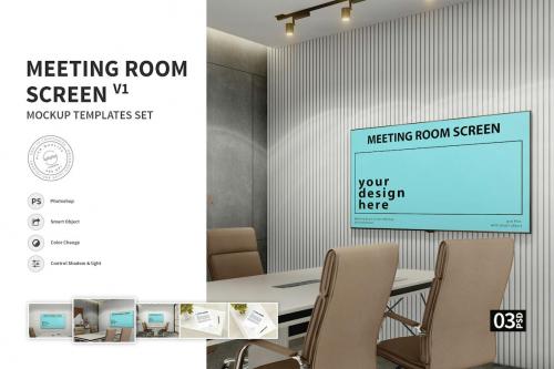 Meeting Room Screen vol.01 - Mockups