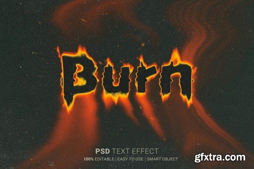 Burn Photoshop Text Effect AERF7QM