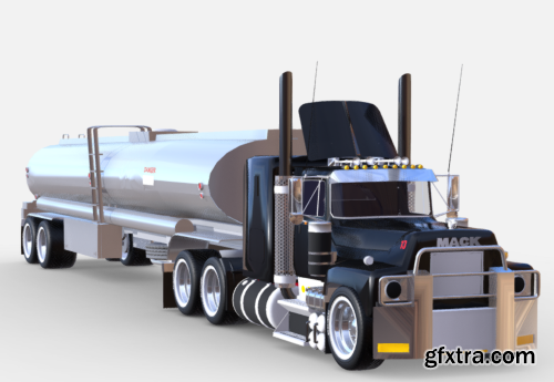 3d Model truck tanker