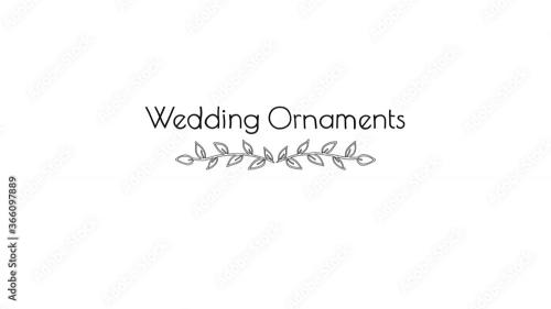 Adobe Stock - Wedding Ornaments Title - 366097889