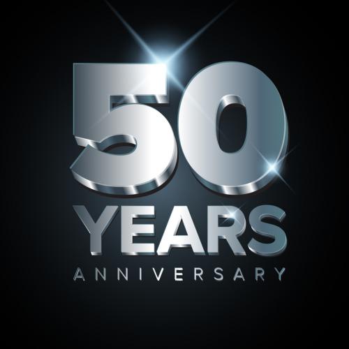 Adobe Stock - 50 Year Anniversary Banner Layout - 366782265