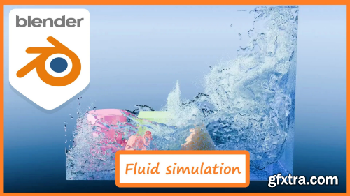 Fluid simulation in blender 4.0.2