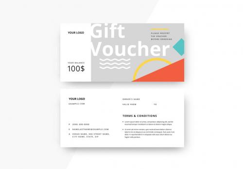 Adobe Stock - Abstract Gift Voucher - 366979456