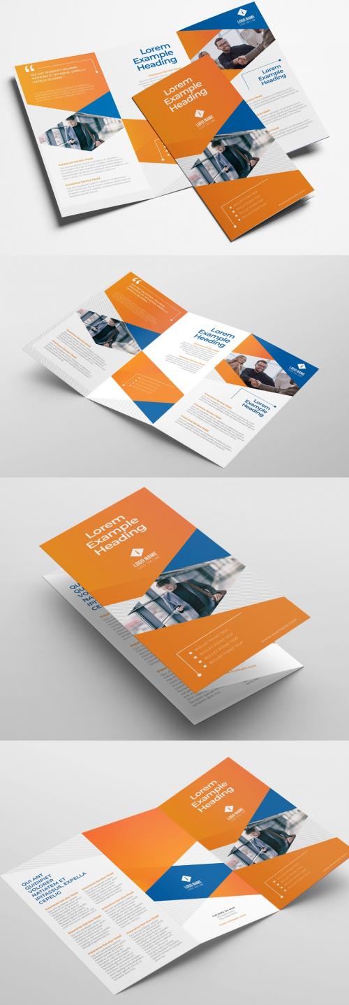 Adobe Stock - Business Trifold Leaflet with Modern Corporate Style - 366987371