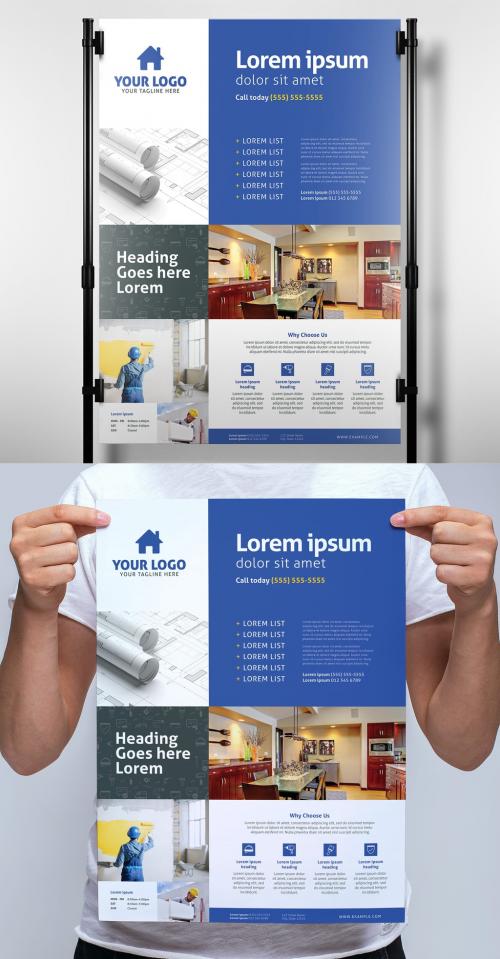 Adobe Stock - Poster Banner Layout for Handyman Construction Services - 367847519