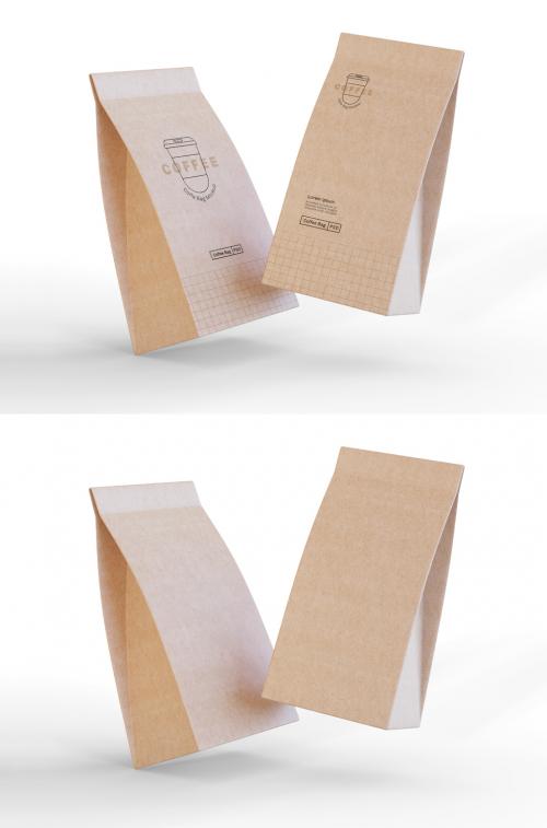 Adobe Stock - Two Paper Coffee Bags Mockup - 368515854