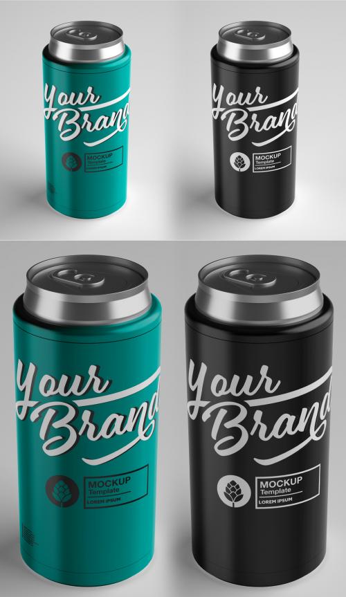 Adobe Stock - Can Cooler Mockup - 369283061