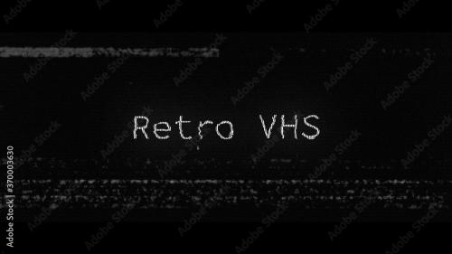 Adobe Stock - Retro VHS Glitch Title - 370003630