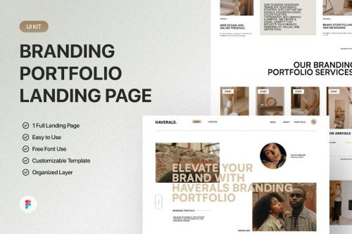 Haverals - Branding Portfolio Landing Page