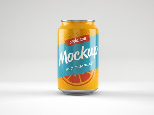 Adobe Stock - Glossy Soda Can Mockup - 370594867