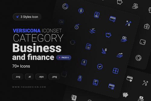VERSICONA - Business & Finance Icon Set v4