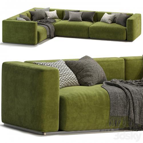 Lario Flexform sofa L Shaped