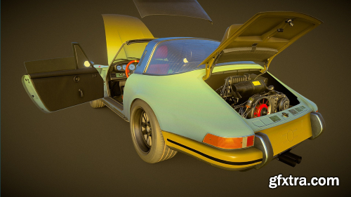 Porsche 911 Backdate Targa 3D Model
