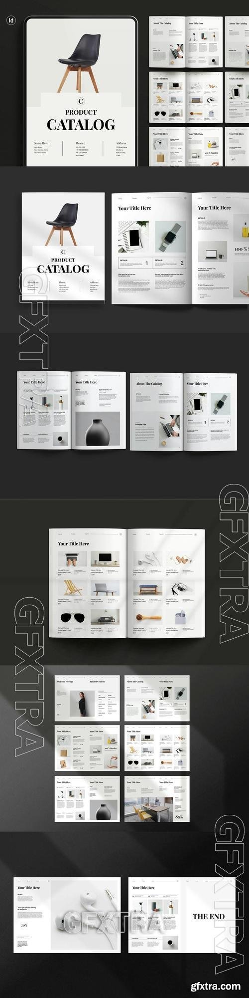 Product Catalog Brochure Template CKQF36G
