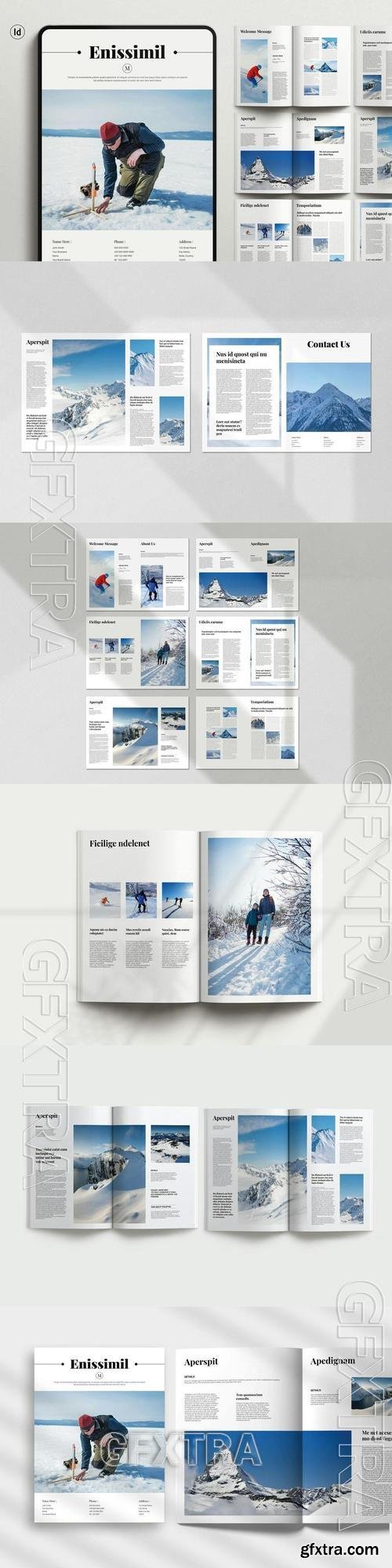 Snow Mountain Magazine Template BHKMAB8