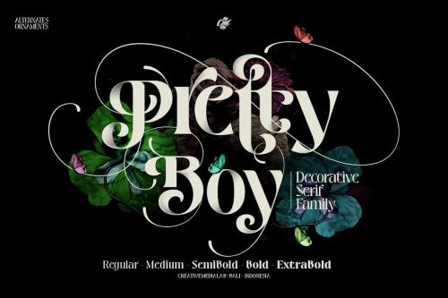 Pretty Boy | Decorative serif family
